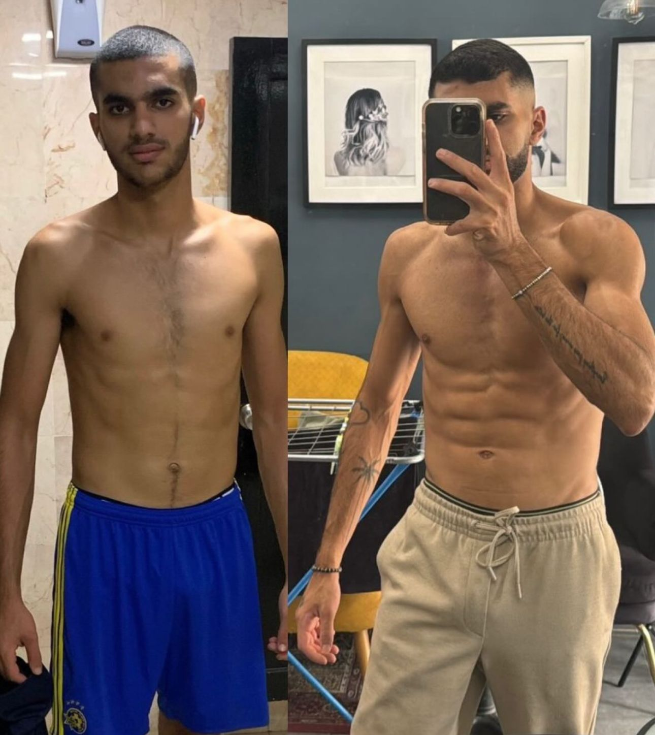 Skinny to muscular transformation 4